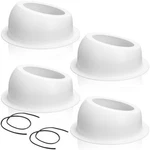 Amylove 4 Pcs 6.5 Inch Speaker Box Universal Angled White Enclosures .... Fixed Price $77.54.