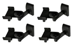 4 Pack Heavy Duty Bookshelf Speaker Side Clamping Wall Mount Bracket Black New. Fixed Price $69.95.