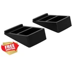 Monoprice Tilted Wedge Desktop Speaker Stands Bookshelf Monitors Pair. Fixed Price $42.99.