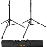 Auray SS-47S-PB Deluxe Height-adjustable Steel Speaker Stands With Tripod Base-. Fixed Price $51.99.