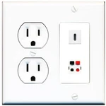 2 Port Electrical Outlet Cover Plug Round White Ul Speaker Usbc Wall Plate. Fixed Price $24.71.