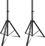 Gzgdljq Speaker Stands Pair, Universal Tripod 2 Pack, Black. Fixed Price $77.99.