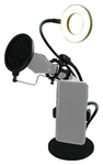 Technical Pro Broadcast Podcasting Led Selfie Light W/ Phone+ Mic Holder. Fixed Price $26.95.