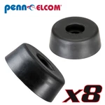 Eight Pack Penn Elcom 9112 Rubber Cabinet Foot 1.28" Dia. X 0.5" Heavy-duty. Fixed Price $5.36.