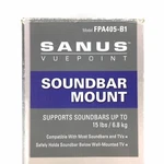 Soundbar Mount Sanus Viewpoint Model FPA405-B1 Supports To 15 Lbs.. Fixed Price $19.95.
