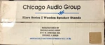 Chicago Audio Group BMO-28 Elara Series Wooden Speaker Stands Pieces One Pr. Fixed Price $88.67.