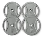 Heavy Duty 1-INCH Cast Iron Grip Weight Plates Ship Overseas. Fixed Price $129.99.