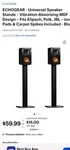 Echogear Bookshelf Speaker Stands Egav-sfsbp. Fixed Price $44.99.