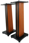 (2) Rockville SS28C Classic Wood Grain 28" Speaker Stands Fits Pioneer DM-40D-BT. Fixed Price $129.95.