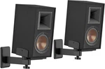 Pair Of Adjustable Bookshelf Wall Mount Klipsch Surround Sound Speakers. Fixed Price $59.99.