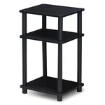 Furinno Just 3-TIER Turn-n-tube End Table, 1-PACK, Americano/black. Fixed Price $21.37.