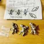 Stained Glass Cherub Musicians Lead Castings Set Angel Diy Kit #8303. Fixed Price $8.00.