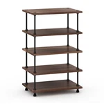 Salamander Archetype 5.0 5-SHELF Audio Rack Real Walnut Wood. Fixed Price $799.00.