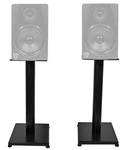 Pair Rockville RS21B 21" Steel Bookshelf Speaker/studio Monitor Stands - Black. Fixed Price $64.95.