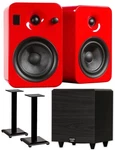 Kanto Yumi Powered Speakers, Subwoofer, & Stands Included W/bluetooth!!. Fixed Price $499.99.