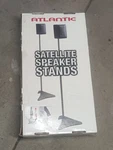 Atlantic Satellite Speaker Stands SPSCUR47 2-PACK Adjustable 27" To 48" BB7. Fixed Price $45.00.