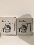 Pair Of Monitor Audio Silver Radius Brackets Wall Speaker Mounts. Opened / New.. Fixed Price $49.99.