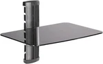 Omnimount Tria 1-SHELF Wall Furniture Black/dark Glass. Fixed Price $39.99.