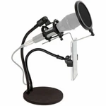Technical Pro LIVESHOW2M Stream Broadcast Podcast Stand + Mic Holder. Fixed Price $19.00.