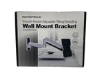 Monoprice Smooth Motion Adjustable Tilt/swivel Wall Mount Bracket. Fixed Price $40.00.