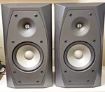 Infinity Entra One Bookshelf Speakers Pair Missing Covers 15"H X 8.5"W 9.5D. Fixed Price $69.00.