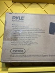 Pyle PSTND6 Dual Universal Adjustable Wall Mount Speaker Bracket Stand Holders. Fixed Price $35.00.