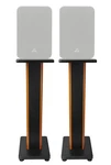 (2) Rockville 28" 2-TONE Studio Monitor Speaker Stands For Behringer 1C-BK. Fixed Price $99.95.