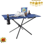 Camping Table W/ 2 Cup Holders & Carrying Bag Folding Picnic Hiking Outdoor New. Fixed Price $46.51.