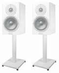 Pair 21 Steel White Stands For Dynaudio Excite X18 Bookshelf Speakers. Fixed Price $64.95.