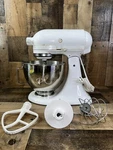Kitchenaid Ultra Power Stand Mixer W/attachments KSM90WW Dough Hook Whip Tested. Fixed Price $125.00.