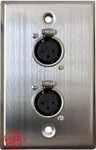 Diytech Dual Xlr Female Wall Plate, 3-PIN Stainless Steel. Fixed Price $44.99.