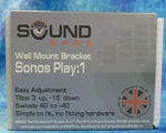 Sonos Play 1 Speaker Wall Mount Bracket White By Sound Bass, Tilt, Swivel - New. Fixed Price $39.99.