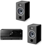 Focal Bundle: Vestia NO1 Black Bookshelf Speakers (2X) With RX-A6A 9.2 Receiver. Fixed Price $3059.99.
