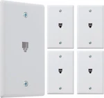 5 Pack- Newhouse Hardware 1-PORT Telephone Jack Wall Plate 1-GANG 6P4C, For RJ11. Fixed Price $8.46.