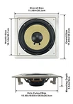 Acoustic Audio HD-S10 Flush Mount Passive Subwoofer In Wall 10" Speaker. Fixed Price $56.51.