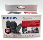 Phillips SQB1111/17 2PK Universal Speaker Bracket Kit Indoor Outdoor New. Fixed Price $11.99.