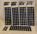 220 Pc Lot Of Kole Imports Floor Protectors Round Black Foam 7/8" - New. Fixed Price $9.34.