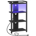 Hoobro Game Console Shelf, 4-TIER Video 16.5"L X 10.6"W 31.8"H, Black. Fixed Price $101.20.