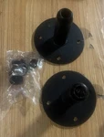 Metal Speaker Stand Mounting Brackets Round 4 Hole W/ Screws Set Of Two. Fixed Price $22.75.