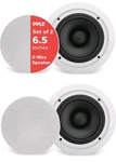Pyle Pack 6.5 70V Ceiling Mount Speakers 2WAY Midbass Woofer 1" Titanium Dome. Fixed Price $59.88.