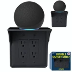 Power Perch Double Wall Outlet Shelf - Declutter & Reclaim Bathroom Counter. Fixed Price $31.94.