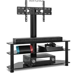 Universal Flat Stand With Swivel Mount For Up To 75 Inch, 3-TIER Shelf. Fixed Price $112.99.