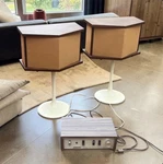Bose 901 Series Speakers W/ Original Tulip Stands + Model Active Equalizer. Fixed Price $2294.15.