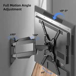 Full Motion Tv Wall Mount Bracket Swivel Tilt For 32 36 37 40 42 46 49 50 55". Fixed Price $18.04.