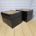 Custom Home Made Pair Of Poplar Wood Bookshelf Speaker Stands (6 Degree Angle). Fixed Price $49.99.