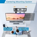 Perlesmith Wall Mount For 37"-85"LARGE Tvs Holds Up To 132LBS PSLF6 Black. Fixed Price $74.50.