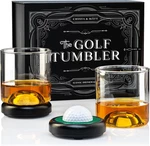 Whiskey Set 12 Oz Glasses Presents For Golfer. Fixed Price $71.07.