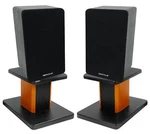 (2) Rockville Rockshelf 54B Black 5.25" Home Bookshelf SPEAKERS+8" Wood Stands. Fixed Price $114.90.