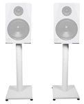 Rockville RS21W Inch Steel Bookshelf Speaker Stands, 11.8" X 9.8", White. Fixed Price $102.99.