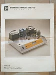 Sonic Frontiers Oem Product Brochure SFM-75 Mono Vacuum Tube Amp Nice!. Fixed Price $20.00.